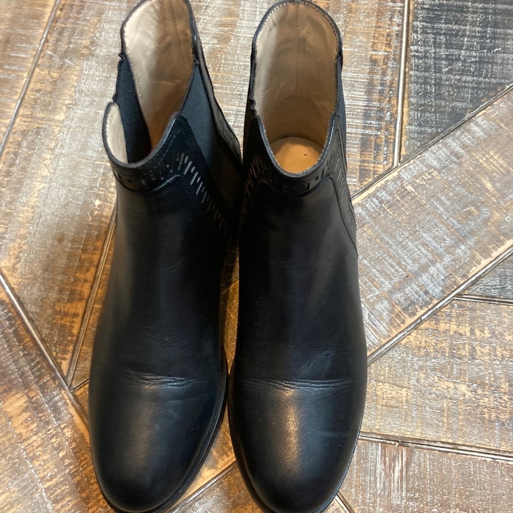 Mellow Yellow Paris black leather ankle boots. 37 - Picture 3 of 5